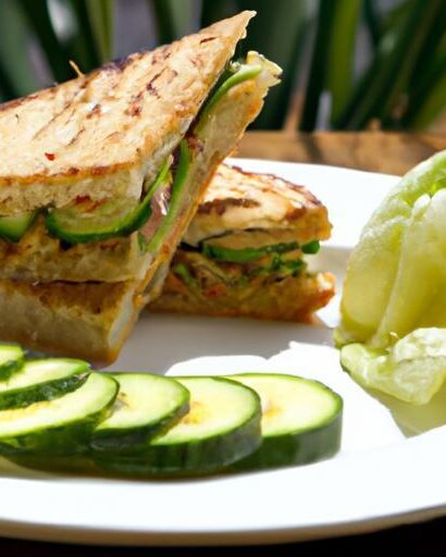 Refreshing Twist: The Delightful Hummus & Cucumber Sandwich