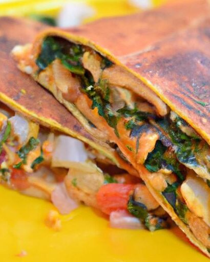 Savor the Flavor: Spinach & Mushroom Quesadilla Magic