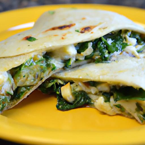 Savor the Flavor: Spinach & Mushroom quesadilla Magic