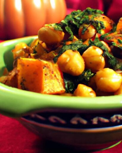 Sweet Potato & Spinach Tagine: A Flavorful Moroccan Delight