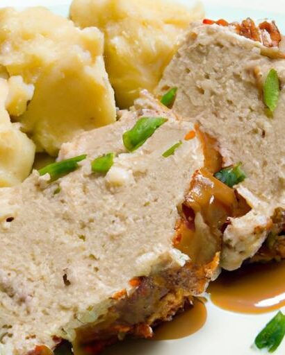 Hearty Turkey Meatloaf with Creamy Mashed Potatoes Delight