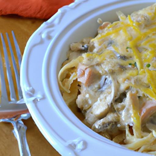 Comfort in a Casserole: Creamy Chicken Mushroom Pasta Bake