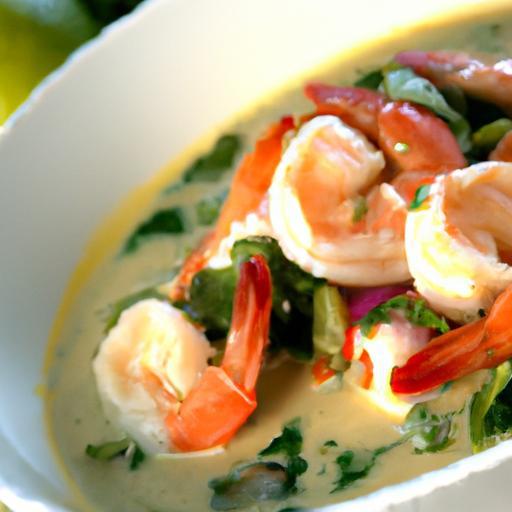 Savor Thai Green Curry with Shrimp: A Zesty Seafood Delight