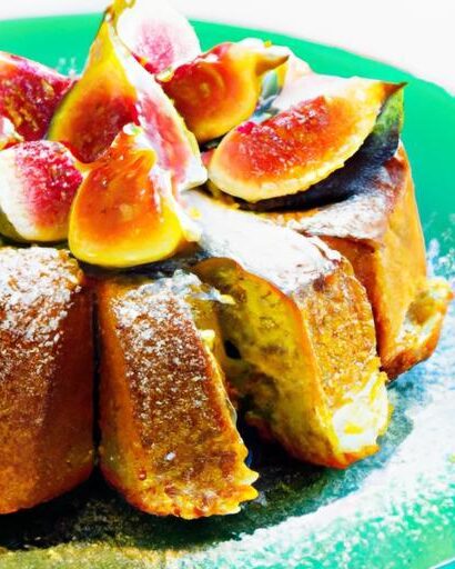 Zesty Lemon Olive Oil Cake with Sweet Fig Delight