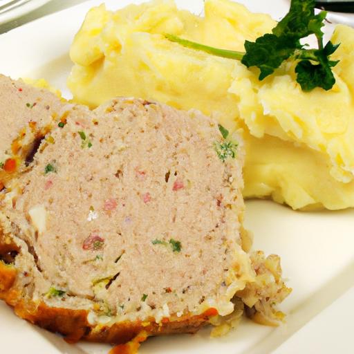 Hearty Turkey Meatloaf with Creamy Mashed Potatoes Delight