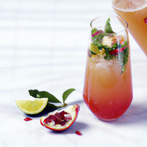 Zesty pomegranate & Ginger Punch: A Refreshing Twist