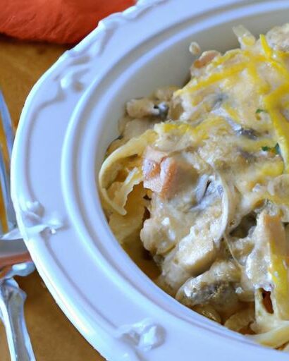 Comfort in a Casserole: Creamy Chicken Mushroom Pasta Bake