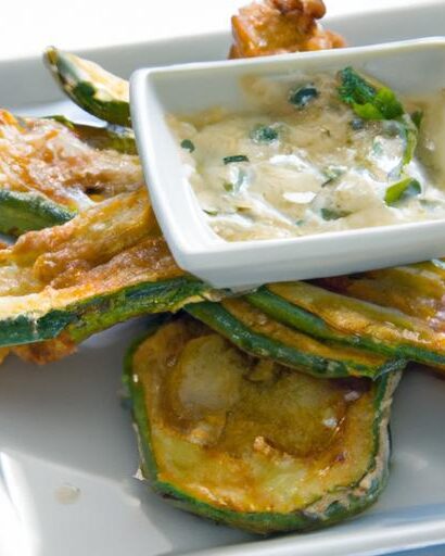 Crispy Fried Zucchini Meets Cool, Creamy Tzatziki Bliss