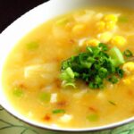 Golden Harmony: Chinese Egg Drop Soup with Sweet Corn Bliss