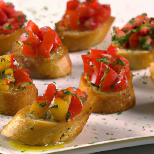 Tiny Toasts, Big Flavor: Mini Bruschetta for Two Delight