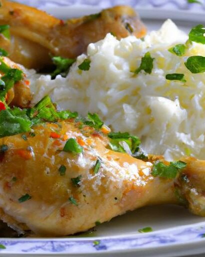 Flavor-Packed Baked Chicken Drumsticks with Perfect Rice
