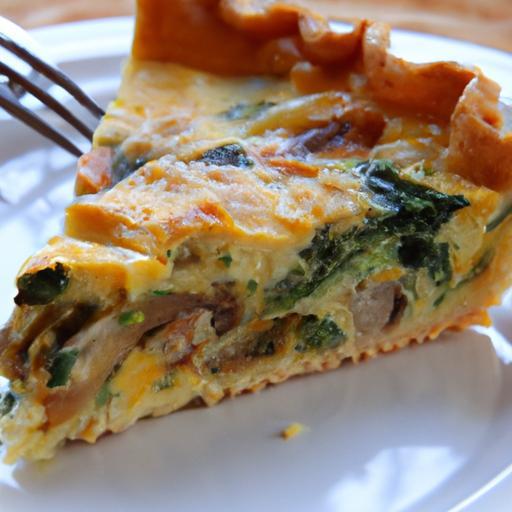 Savor the Flavor: Mushroom & Spinach Quiche Delight