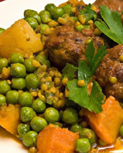 Savoring Kefta Tagine: A Flavorful Feast with Peas
