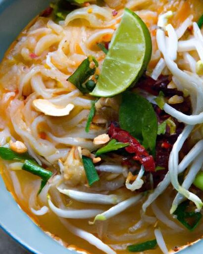 Zesty Thai Tom Yum Vegetarian Noodle Soup Recipe Unveiled