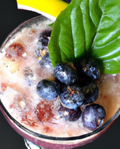 Refreshing Blueberry Basil Smash: A Zesty Non-Alcoholic Treat