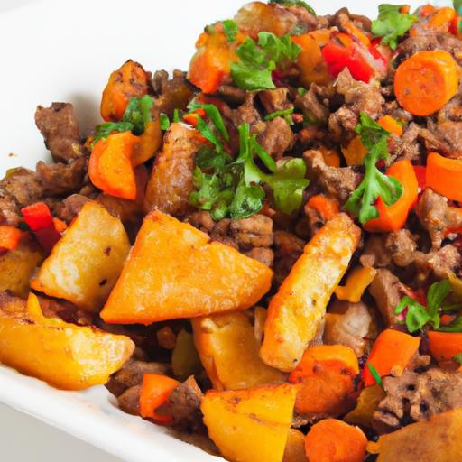 Hearty Ground Beef & Sweet Potato Hash: A Flavorful Twist