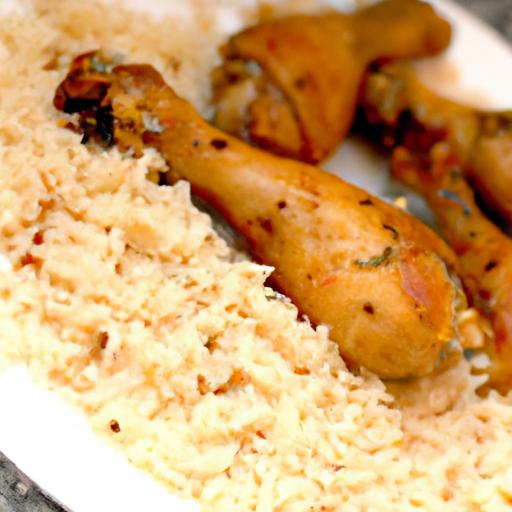 Flavor-Packed Baked Chicken Drumsticks with Perfect rice