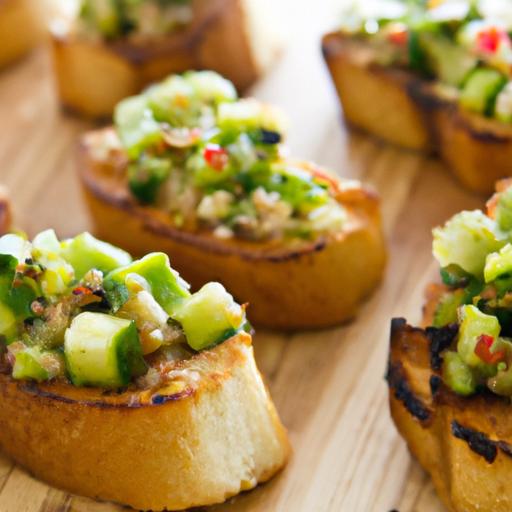 Tiny Toasts, Big Flavor: Mini Bruschetta for Two Delight