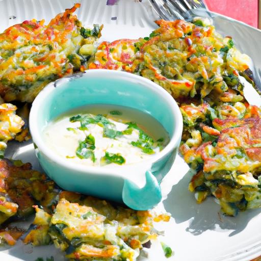 Crispy Fried Zucchini Fritters with Tangy Feta Twist