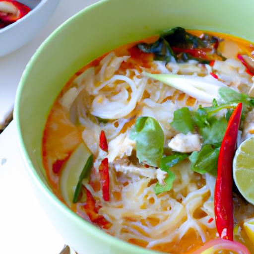 Zesty Thai Tom Yum Vegetarian Noodle Soup Recipe Unveiled