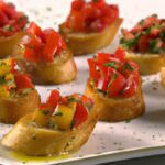 Tiny Toasts, Big Flavor: Mini Bruschetta for Two Delight