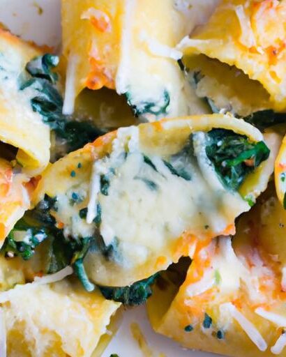 Cheesy Delight: Spinach & Ricotta Stuffed Shells Recipe
