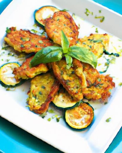 Crispy Fried Zucchini Fritters with Tangy Feta Twist