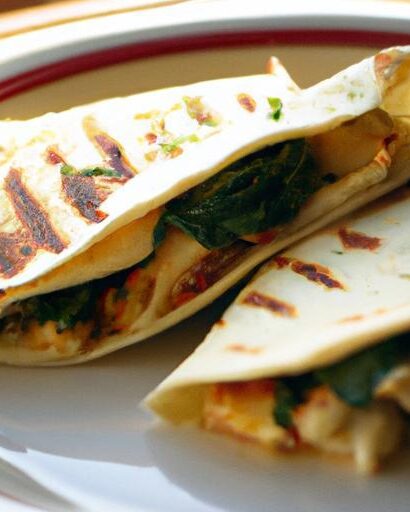 Savor Flavor: The Perfect Chicken and Spinach Quesadillas