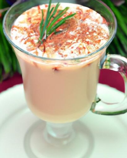 Cozy Up with a Non-Alcoholic Spiced Eggnog Latte Delight