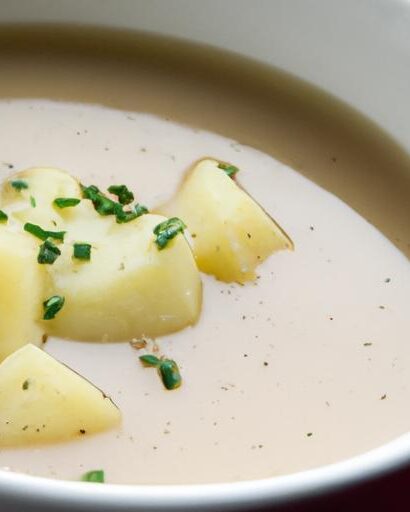 Velvety Vegetarian Potato Soup: Creamy Comfort in a Bowl