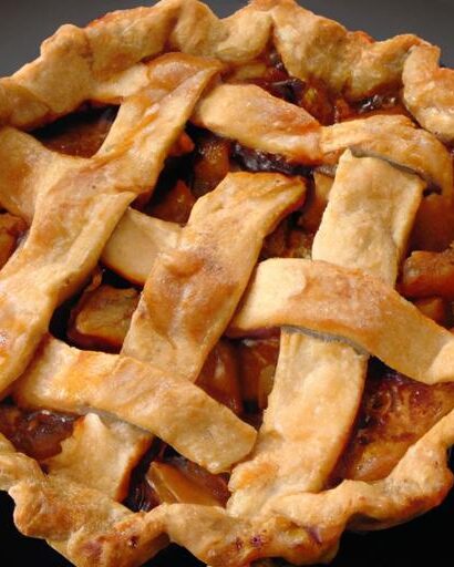 Indulge in Dutch Apple Pie Drizzled with Luscious Caramel