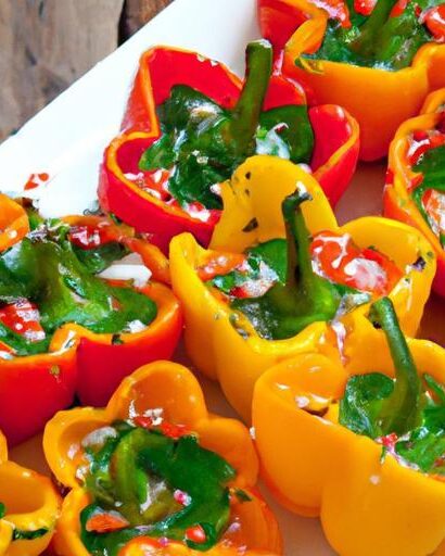 Mini Bell Pepper Boats: Colorful Bites of Healthy Delight