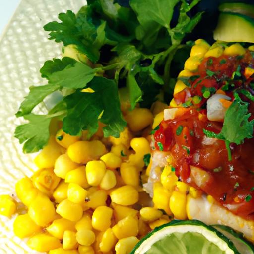 Zesty Baked Fish with Corn Salsa: A Flavorful Delight