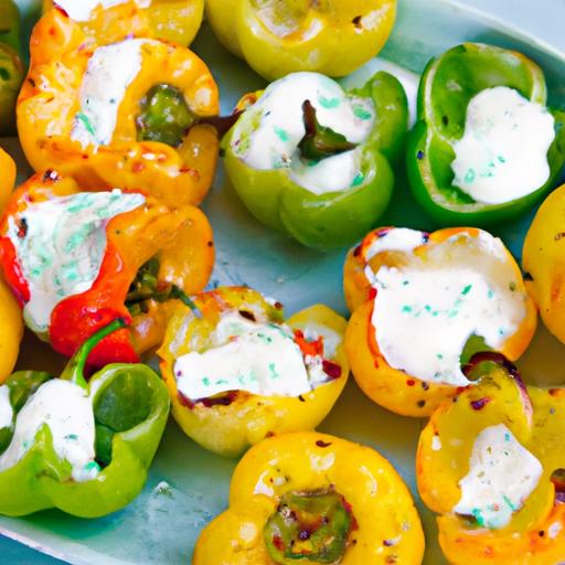 Mini Bell pepper Boats: Colorful Bites of Healthy Delight