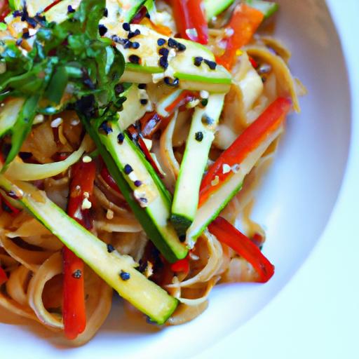 Chilled Sesame Tofu noodles: A Refreshing Plant-Based Delight