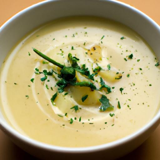 Velvety vegetarian Potato Soup: Creamy Comfort in a Bowl