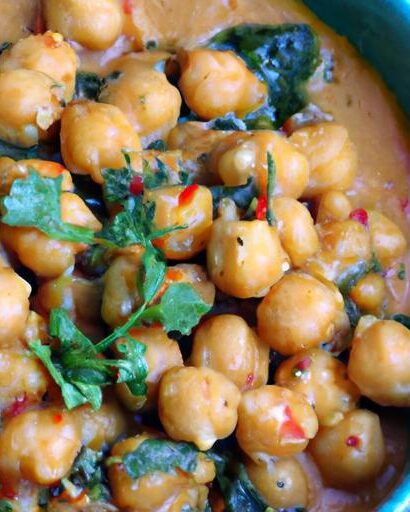 Hearty Chickpea & Spinach Curry: A Flavorful Vegan Delight