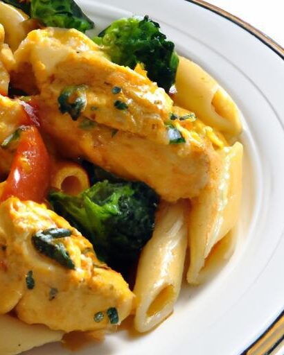 Savor the Flavor: Creamy Chicken & Veggie Pasta Delight