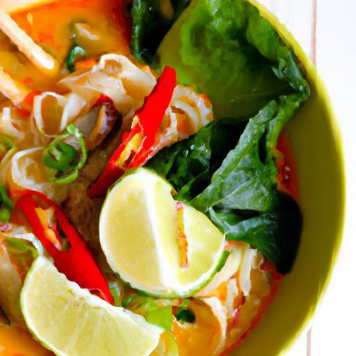 Savor the Zesty Flavor: Vegetarian Thai Tom Yum Noodle Soup