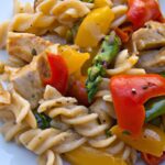 Wholesome Pasta Delight: Veggies and Chicken Harmony