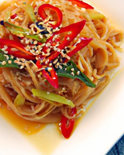 Chilled Sesame Peanut Noodles: A Cool Twist on Flavor