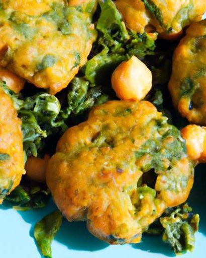 Golden Chickpea & Spinach Fritters: A Wholesome Delight