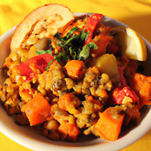 Sweet⁤ Potato & Lentil Tagine:⁢ A Flavorful Vegan delight