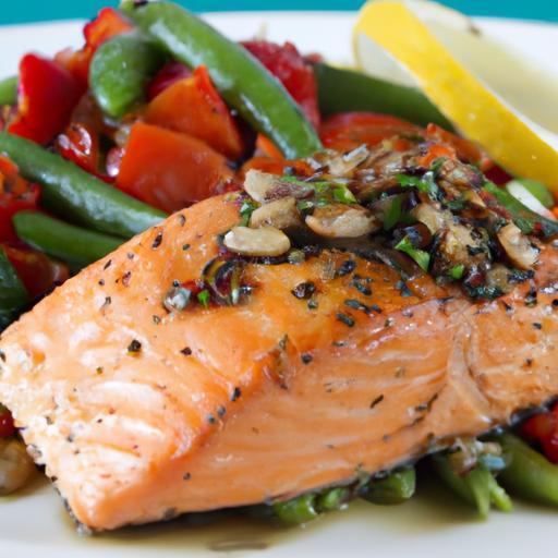 Savor the Perfect Salmon with Roasted Veggie Harmony