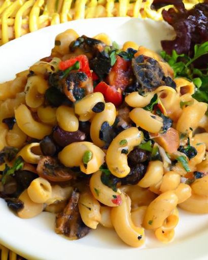 Wholesome Vegetarian Black Bean Pasta: A Flavorful Twist