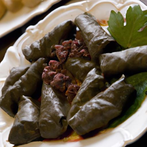 Savory Secrets: Stuffed Grape Leaves with Beef & Lamb Delight