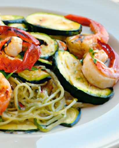 Mediterranean Shrimp with Zucchini Noodles: A Light Delight