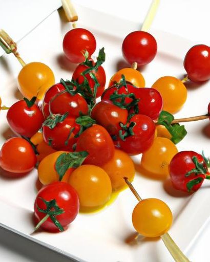 Bite-Sized Bliss: Mini Caprese Skewers with Cherry Tomatoes