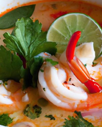 Zesty Thai Tom Yum Soup with Shrimp: A Flavorful Delight