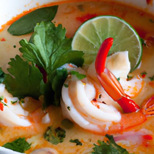 Zesty Thai Tom Yum Soup with Shrimp: A Flavorful Delight